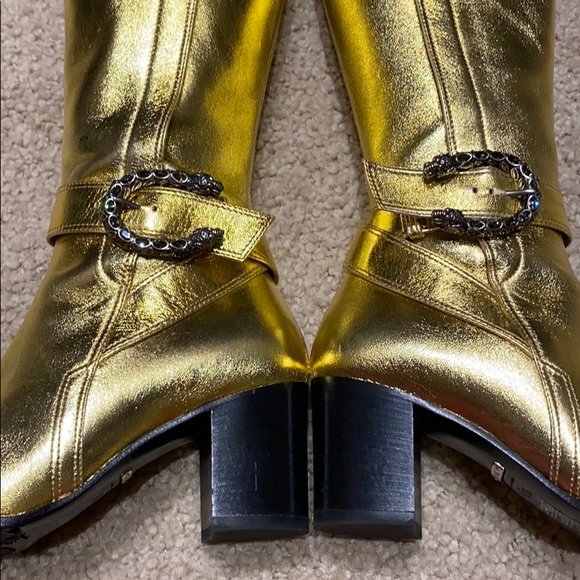 Gucci Gold Boots - Picture 7 of 12